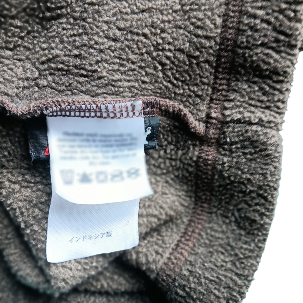 EDDIE BAUER WOMEN'S LARGE BROWN FLEECE FRONT BUTTON POCKET SHIRT JACKET - Picture 3 of 5